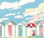 XBET2 Vintage Beach Huts Small