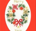 XMAS44 Christmas Wreath Small Mounted Screen copy