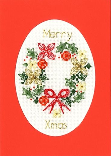 XMAS44 Christmas Wreath Small Mounted Screen copy