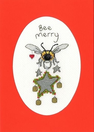 XMAS45 Bee Merry Mounted Small Screen copy