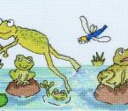 Row of Frogs Small