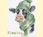 XMAS67 Moo rry Christmas Medium Mounted