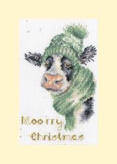 XMAS67 Moo rry Christmas Medium Mounted