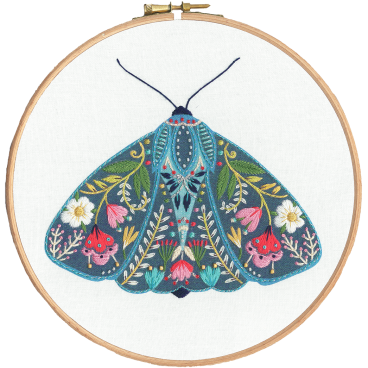 Moths Bead Embroidery Kit