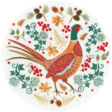 EKP5 Folk Pheasant Medium No Hoop