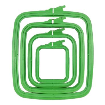Nurge Square Plastic Embroidery Hoops Group Green 600