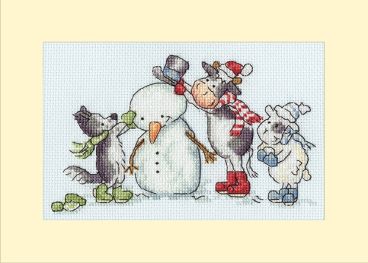 XMAS77 Hat Scarf Gloves Small Mounted