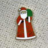 Ol St Nick Needle Minder on fabric Close UP