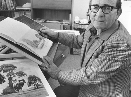 Norman Thelwell at work