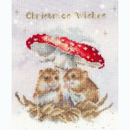 Bothy Threads Kreuzstich-Set 'Birds Of A Feather' – 26x26 Cm, Mit Bedruckter Aida, Garn, Nadel Und Anleitung