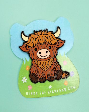 BOX13 Henry The Highland Cow Needle Minder