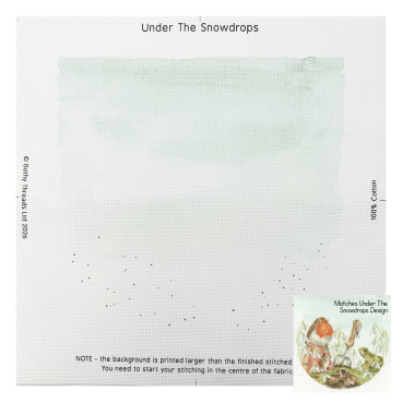 HD UTS Under The Snowdrops Fabric Only with UTS Design