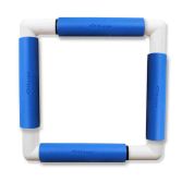 Nurge embroidery snap frame 21cm x 21cm in 6 colours blue snap frame