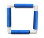 Nurge embroidery snap frame 21cm x 21cm in 6 colours blue snap frame