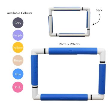 Nurge embroidery snap frame 21cm x 29cm in 6 colours 5