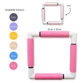 Nurge embroidery snap frame 21cm x 21cm in 6 colours 7