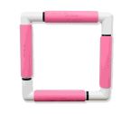 Nurge embroidery snap frame 21cm x 21cm in 6 colours pink snap frame