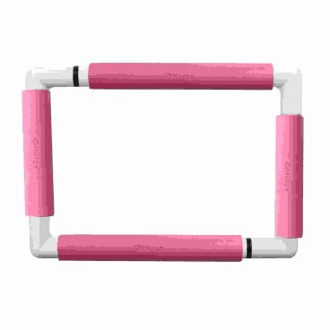 Nurge embroidery snap frame 21cm x 29cm in 6 colours pink snap frame