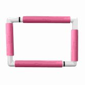 Nurge embroidery snap frame 21cm x 29cm in 6 colours pink snap frame