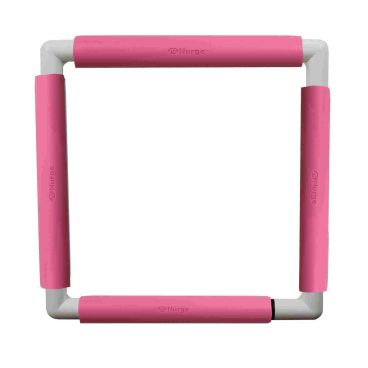 Nurge embroidery snap frame 29cm x 29cm in 6 colours pink snap frame