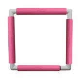 Nurge embroidery snap frame 29cm x 29cm in 6 colours pink snap frame