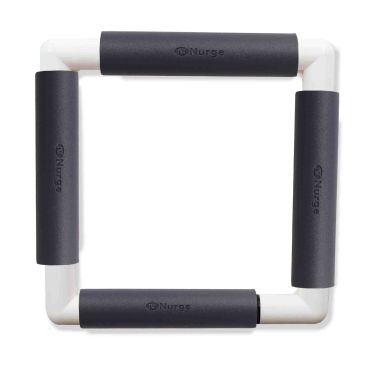 Nurge embroidery snap frame 21cm x 21cm in 6 colours grey snap frame