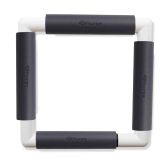 Nurge embroidery snap frame 21cm x 21cm in 6 colours grey snap frame
