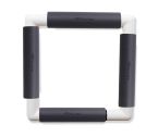 Nurge embroidery snap frame 21cm x 21cm in 6 colours grey snap frame