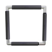 Nurge embroidery snap frame 29cm x 29cm in 6 colours grey snap frame