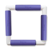 Nurge embroidery snap frame 21cm x 21cm in 6 colours purple snap frame