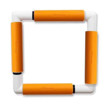 Nurge embroidery snap frame 21cm x 21cm in 6 colours orange snap frame