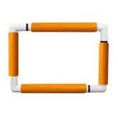 Nurge embroidery snap frame 21cm x 29cm in 6 colours orange snap frame
