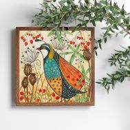 Flights Of Fancy Embroidery - Partridge