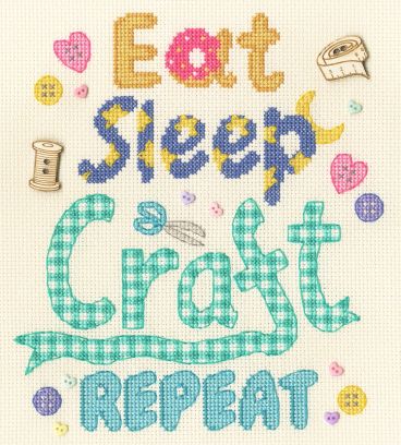 BOX1 Eat Sleep Craft Repeat Medium