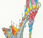 XSK7 Stained Glass Slipper Small