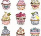 XH5 summer cup cakes stitched small