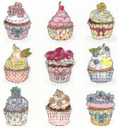 XH5 summer cup cakes stitched small