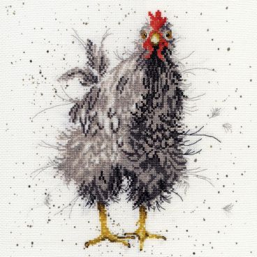 Kit Punto Croce Bothy Threads 'Amici Rampanti' | 36x20cm Su Tela Aida 14pt | Con Perline, Paillettes E Lana