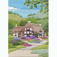 Vestito lungo con ricamo punto inglese - ROSA - 20.00