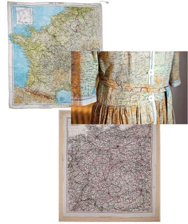 Silk War Map Dress