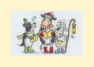 XMAS74 Woof Moo Baa Mounted Medium